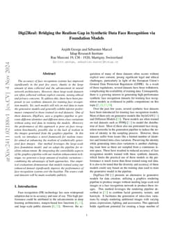 Digi2Real: Bridging the Realism Gap in Synthetic Data Face Recognition via Foundation Models
