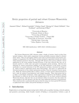 Metric properties of partial and robust Gromov-Wasserstein distances