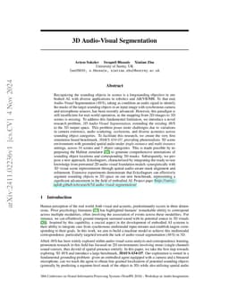 3D Audio-Visual Segmentation