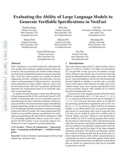 Evaluating the Ability of Large Language Models to Generate Verifiable Specifications in VeriFast