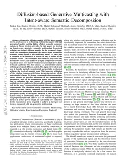 Diffusion-based Generative Multicasting with Intent-aware Semantic
  Decomposition