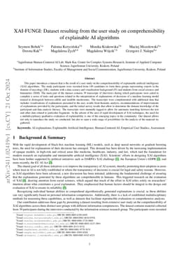 XAI-FUNGI: Dataset resulting from the user study on comprehensibility of
  explainable AI algorithms