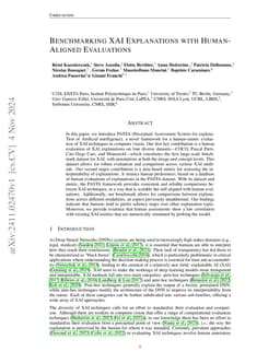 Benchmarking XAI Explanations with Human-Aligned Evaluations