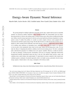 Energy-Aware Dynamic Neural Inference