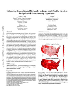 Enhancing Graph Neural Networks in Large-scale Traffic Incident Analysis
  with Concurrency Hypothesis