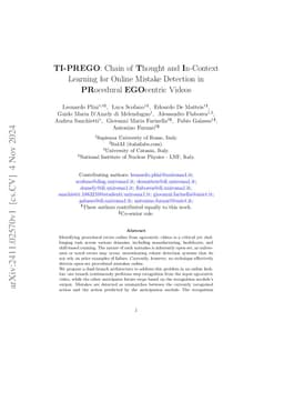 TI-PREGO: Chain of Thought and In-Context Learning for Online Mistake
  Detection in PRocedural EGOcentric Videos