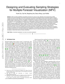 Designing and Evaluating Sampling Strategies for Multiple-Forecast
  Visualization (MFV)