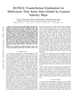 M-CELS: Counterfactual Explanation for Multivariate Time Series Data
  Guided by Learned Saliency Maps