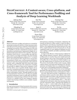 DeepContext: A Context-aware, Cross-platform, and Cross-framework Tool
  for Performance Profiling and Analysis of Deep Learning Workloads