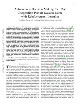 Autonomous Decision Making for UAV Cooperative Pursuit-Evasion Game with
  Reinforcement Learning