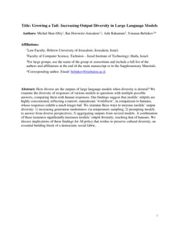 Growing a Tail: Increasing Output Diversity in Large Language Models