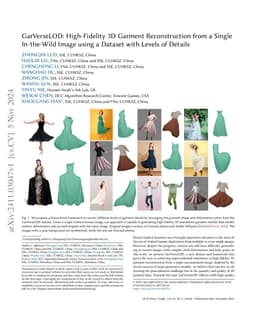 GarVerseLOD: High-Fidelity 3D Garment Reconstruction from a Single
  In-the-Wild Image using a Dataset with Levels of Details