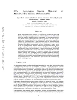 ATM: Improving Model Merging by Alternating Tuning and Merging