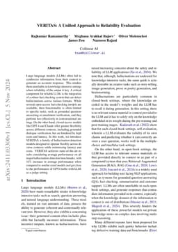VERITAS: A Unified Approach to Reliability Evaluation