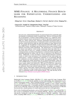 MME-Finance: A Multimodal Finance Benchmark for Expert-level
  Understanding and Reasoning