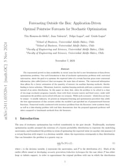 Forecasting Outside the Box: Application-Driven Optimal Pointwise
  Forecasts for Stochastic Optimization
