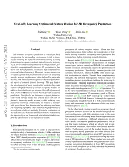 OccLoff: Learning Optimized Feature Fusion for 3D Occupancy Prediction