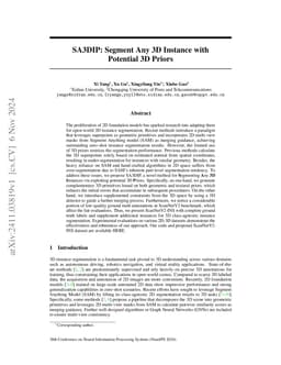 SA3DIP: Segment Any 3D Instance with Potential 3D Priors