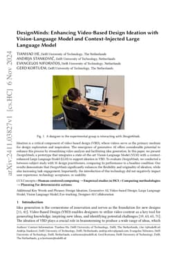 DesignMinds: Enhancing Video-Based Design Ideation with Vision-Language
  Model and Context-Injected Large Language Model