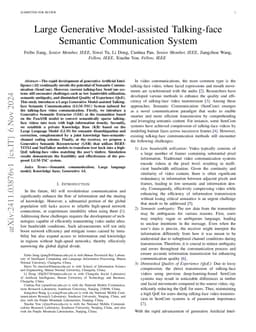 Large Generative Model-assisted Talking-face Semantic Communication
  System
