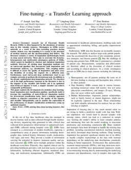 Fine-tuning -- a Transfer Learning approach