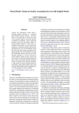 WorryWords: Norms of Anxiety Association for over 44k English Words