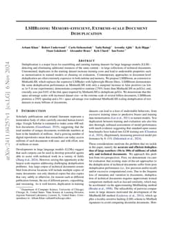 LSHBloom: Memory-efficient, Extreme-scale Document Deduplication