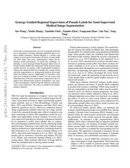 Synergy-Guided Regional Supervision of Pseudo Labels for Semi-Supervised
  Medical Image Segmentation