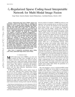 l0-Regularized Sparse Coding-based Interpretable Network for Multi-Modal
  Image Fusion