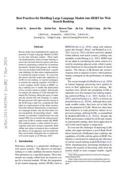Best Practices for Distilling Large Language Models into BERT for Web
  Search Ranking