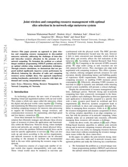 Joint wireless and computing resource management with optimal slice
  selection in in-network-edge metaverse system