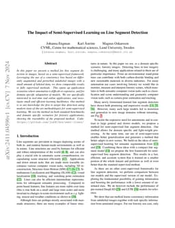The Impact of Semi-Supervised Learning on Line Segment Detection