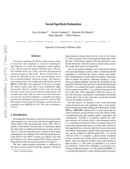 Social EgoMesh Estimation