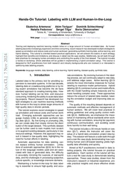Hands-On Tutorial: Labeling with LLM and Human-in-the-Loop