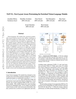 TAP-VL: Text Layout-Aware Pre-training for Enriched Vision-Language
  Models