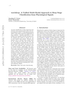 wav2sleep: A Unified Multi-Modal Approach to Sleep Stage Classification
  from Physiological Signals