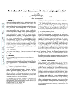 In the Era of Prompt Learning with Vision-Language Models