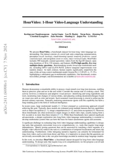 HourVideo: 1-Hour Video-Language Understanding