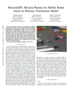 MissionGPT: Mission Planner for Mobile Robot based on Robotics
  Transformer Model