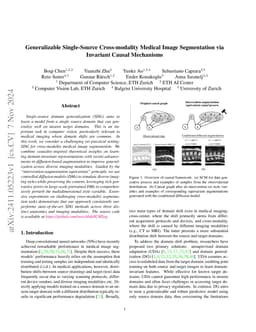 Generalizable Single-Source Cross-modality Medical Image Segmentation
  via Invariant Causal Mechanisms