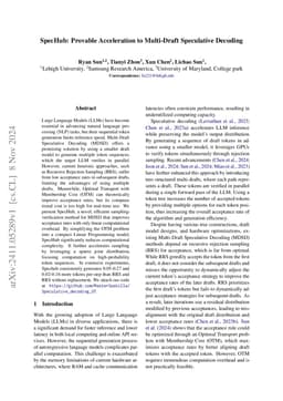 SpecHub: Provable Acceleration to Multi-Draft Speculative Decoding