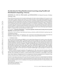 Acceleration for Deep Reinforcement Learning using Parallel and
  Distributed Computing: A Survey
