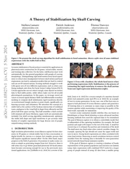A Theory of Stabilization by Skull Carving