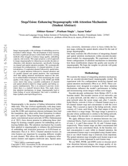 StegaVision: Enhancing Steganography with Attention Mechanism