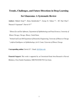 Trends, Challenges, and Future Directions in Deep Learning for Glaucoma:
  A Systematic Review