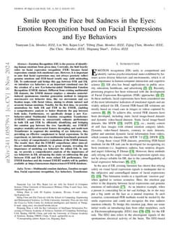 Smile upon the Face but Sadness in the Eyes: Emotion Recognition based
  on Facial Expressions and Eye Behaviors