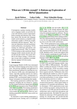 When are 1.58 bits enough? A Bottom-up Exploration of BitNet
  Quantization