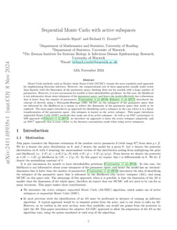 Sequential Monte Carlo with active subspaces