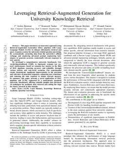 Leveraging Retrieval-Augmented Generation for Persian University
  Knowledge Retrieval