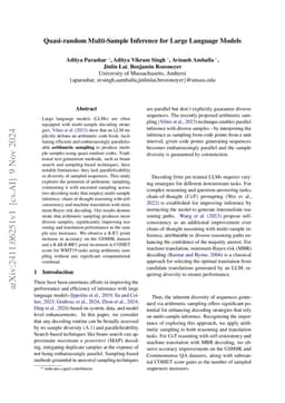 Quasi-random Multi-Sample Inference for Large Language Models